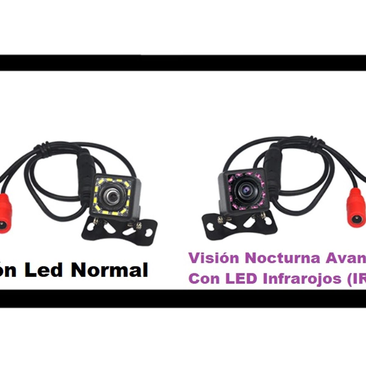 GENERICO - Camara Retroceso Trasera Para Auto 12 LED Vision Nocturna