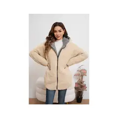 LIKE SHOP - Chaqueta Mujer Reversible Peluda Invierno Calidad Premium 6072