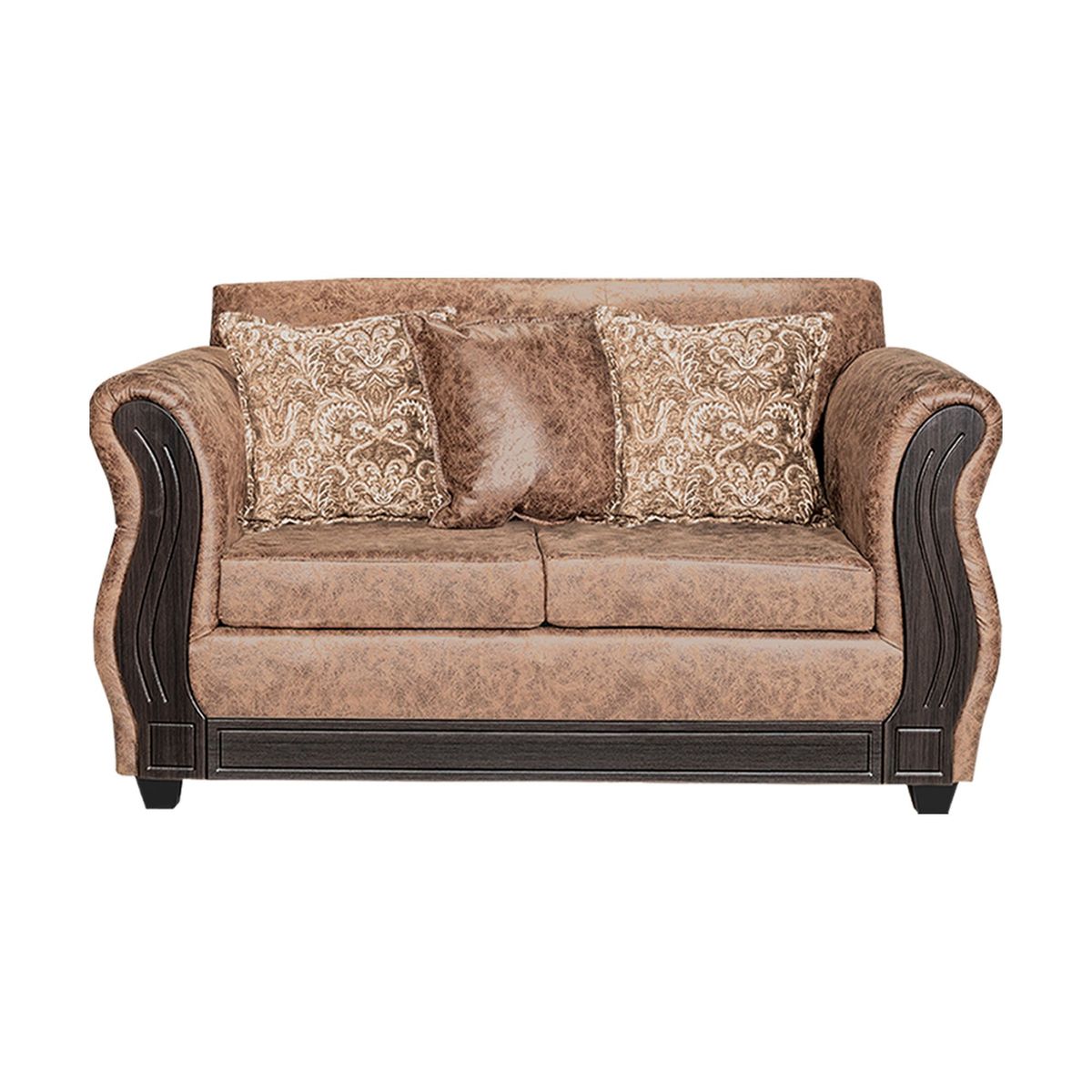 ADONIS LEUDH - Sofá 2 Personas Caburgua Envejecido Café Terracota