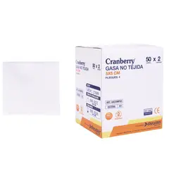 CRANBERRY - Gasa Estéril 5x5 cm - Caja 100 Unidades -
