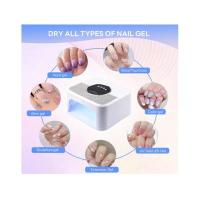 Imagen 2 del producto Secador Uña Uv Led Lampara Manicure Profesional 268w BLANCO