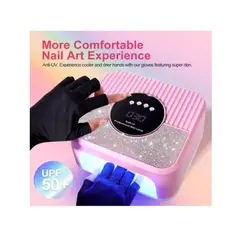 GENERICO - Secador Uña Uv Led Lampara Manicure Profesional 268w ROSA