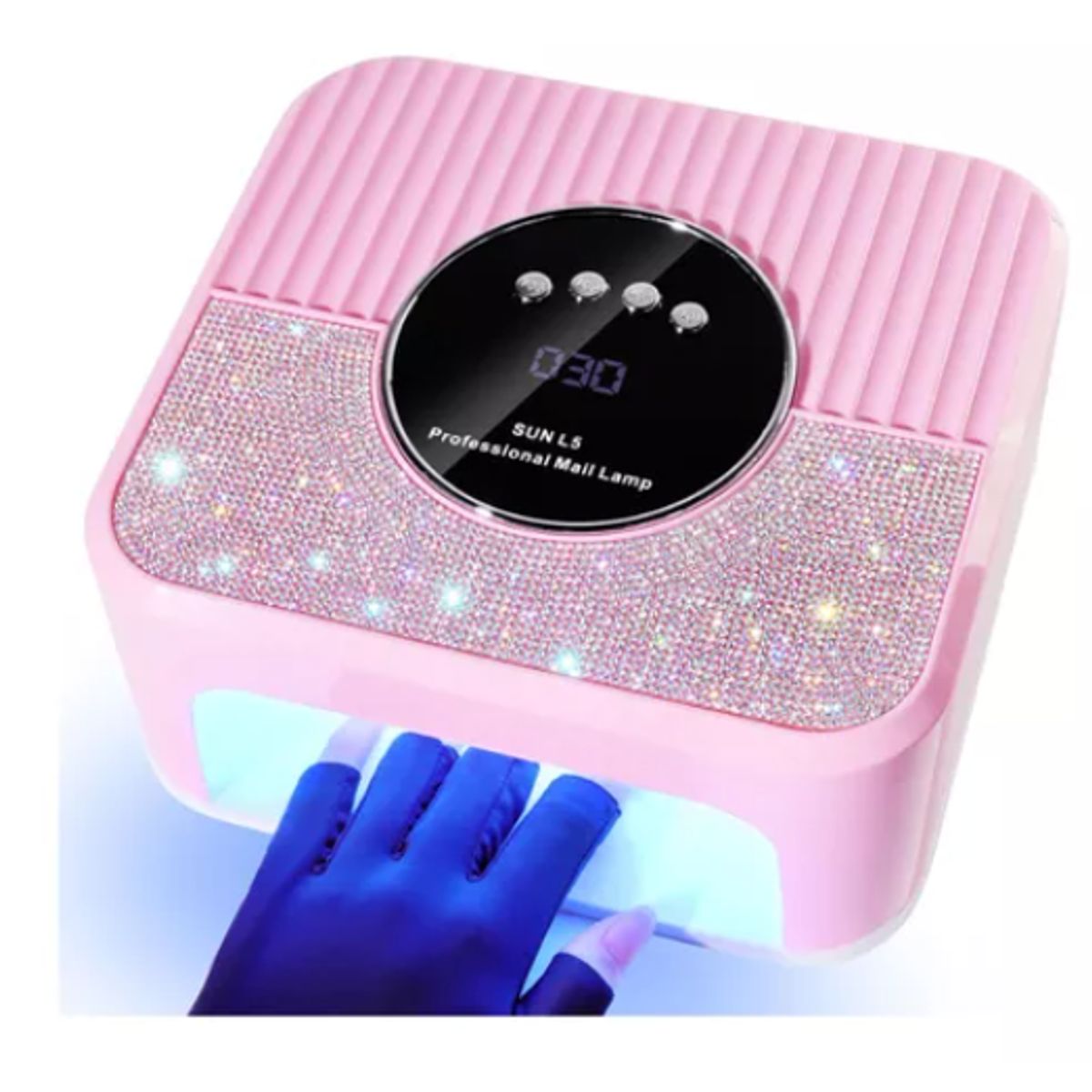 GENERICO - Secador Uña Uv Led Lampara Manicure Profesional 268w ROSA