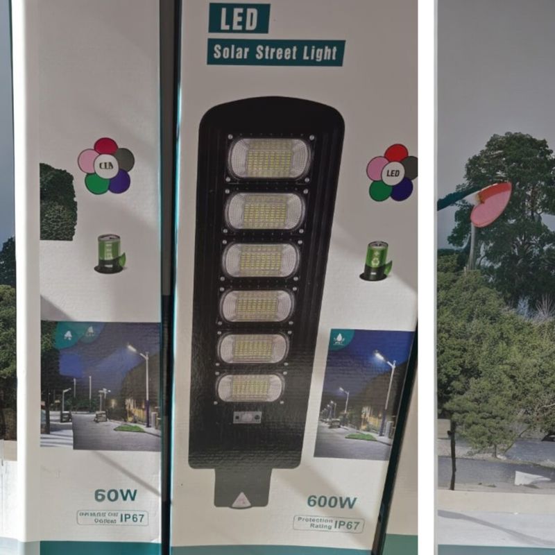 ANGELES DEL HOGAR - LÁMPARA SOLAR EXTERIOR LED 600W