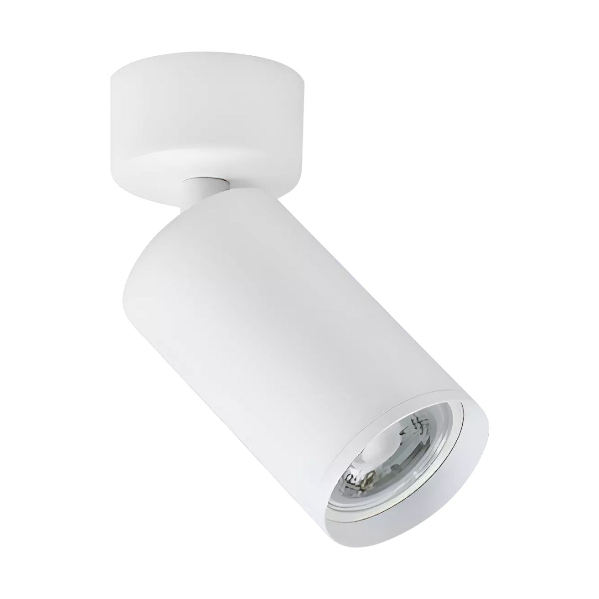 WANT - 3 Focos Blancos Cilindro Sobrepuesto Dirigible 7w Luz Cálida