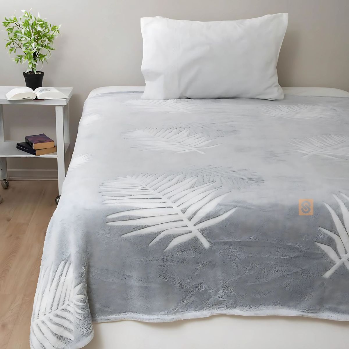 DORAL - Frazada Flannel 2 Plazas Tonos Grises Doral Suave y Cálida - SC