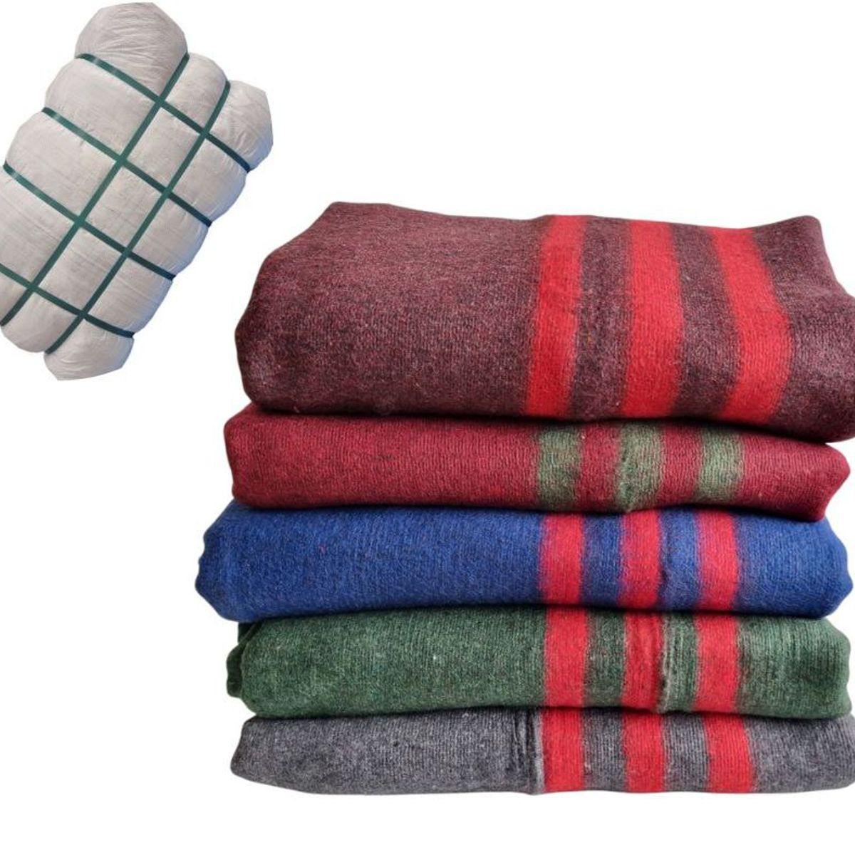 GENERICO - Fardo Lote 20 Frazadas Térmicas 1 Plaza y Media Premium
