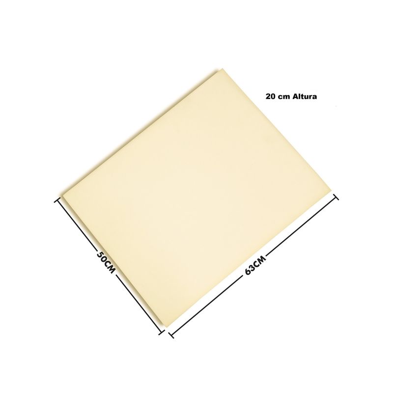 CHILENA CASAGRANDE - Lámina de Espuma D30 - 63x50x20 cm Alta Densidad Corte Preciso