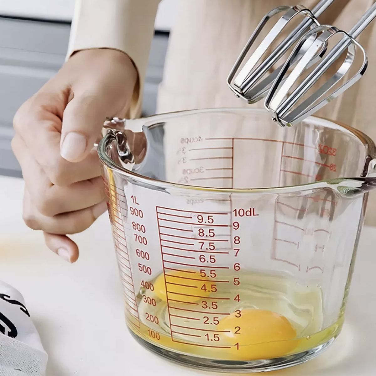 ALLEGRA - Jarra Medidora De Liquidos 1 Litro Vidrio Templado Allegra Color Transparente