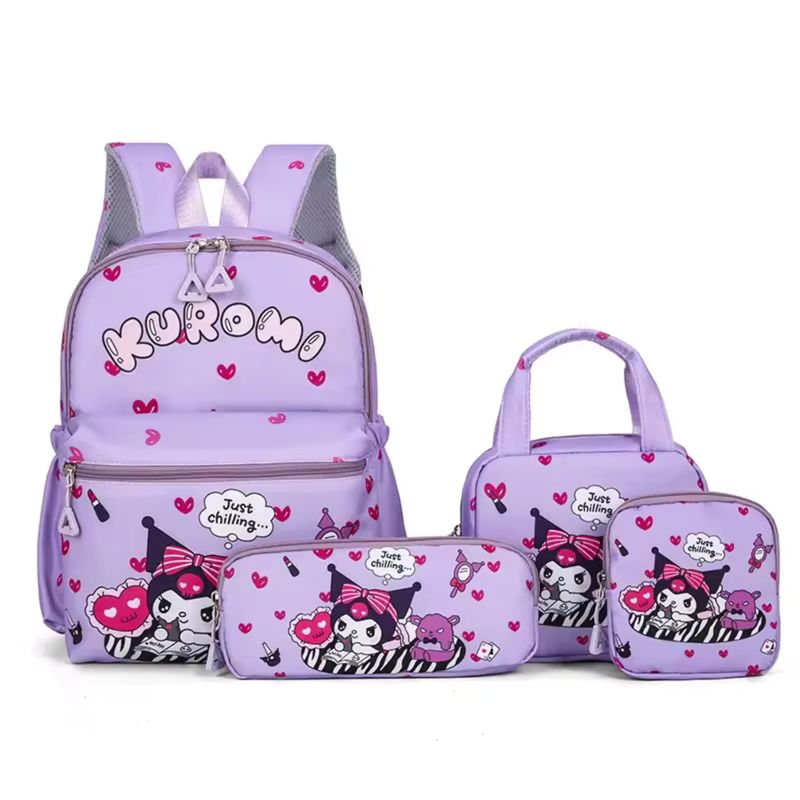 TIOZONEY - Set Mochila Infantil Niñas Escolar Kuromi