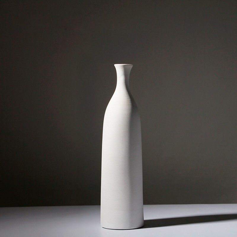 RE DECORA - Jarrón de Cerámica Moderno 12 x 46 cm