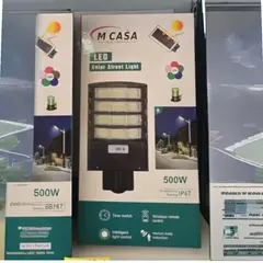 ANGELES DEL HOGAR - REFLECTOR SOLAR MCASA 500W LED CON SENSOR MOVIMIENTO