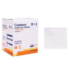 CRANBERRY - Gasa Estéril 7.5x7.5 cm - Caja 100 Unidades -