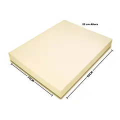 CHILENA CASAGRANDE - Lámina de Espuma D30 - 95x75x25 cm Alta Densidad Corte Preciso
