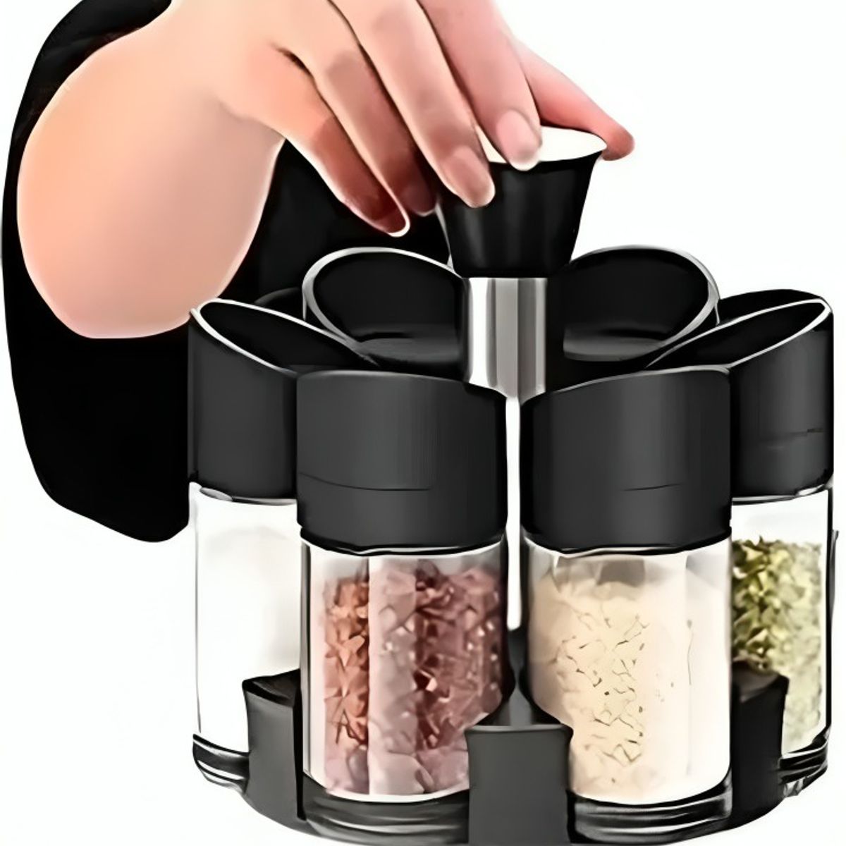 OEM - Set De 6 Especieros Condimentos Con Base Giratoria