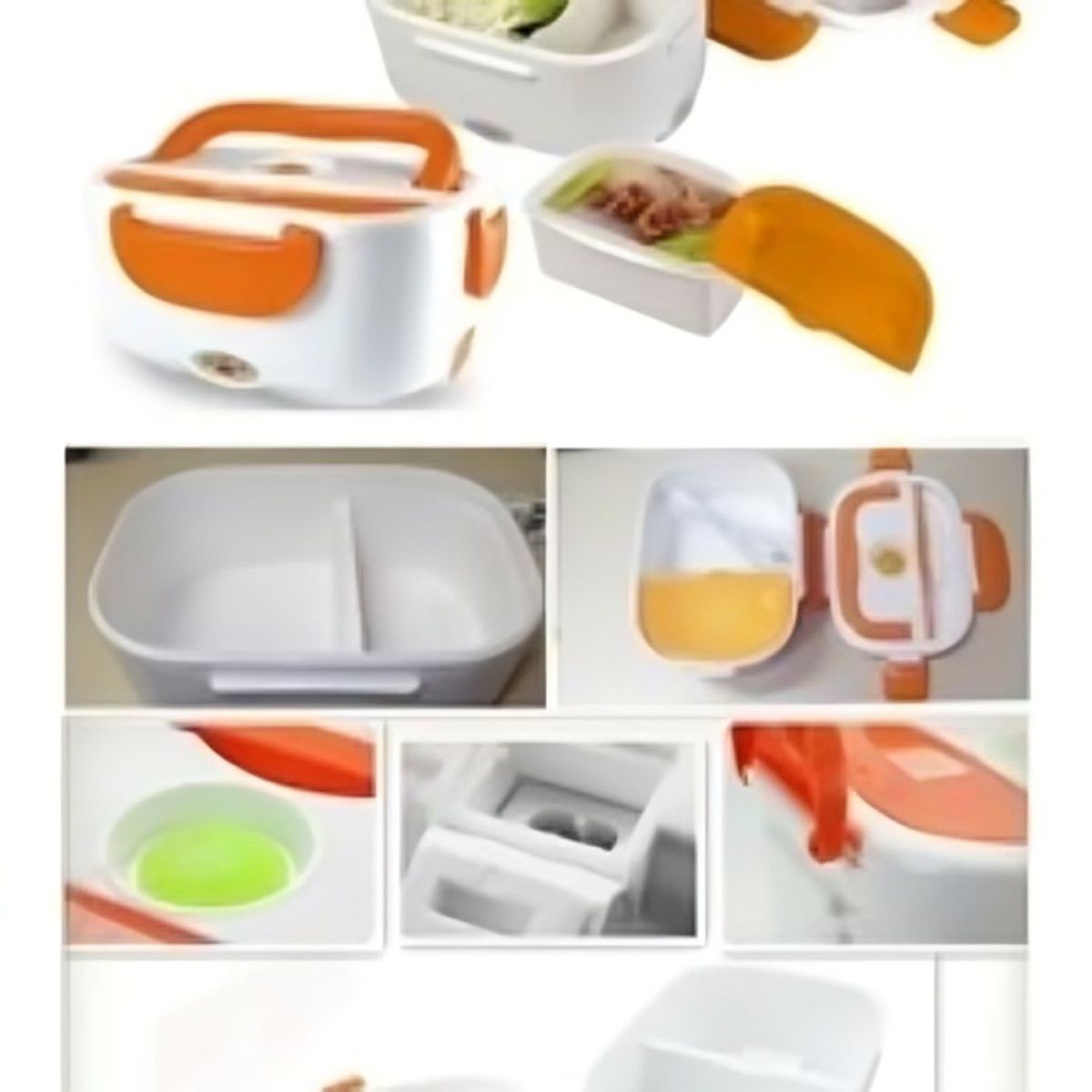 OEM - Lonchera Electrica Portatil Vianda De Comida NARANJA