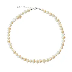 ANDREA COGGIOLA JOYAS - Collar Perla De Río Idalis Plata Fina 925
