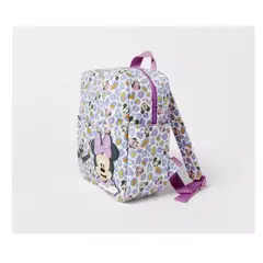 TIOZONEY - Mochila Generica MN Mouse Morada Estampado Infantil Escolar