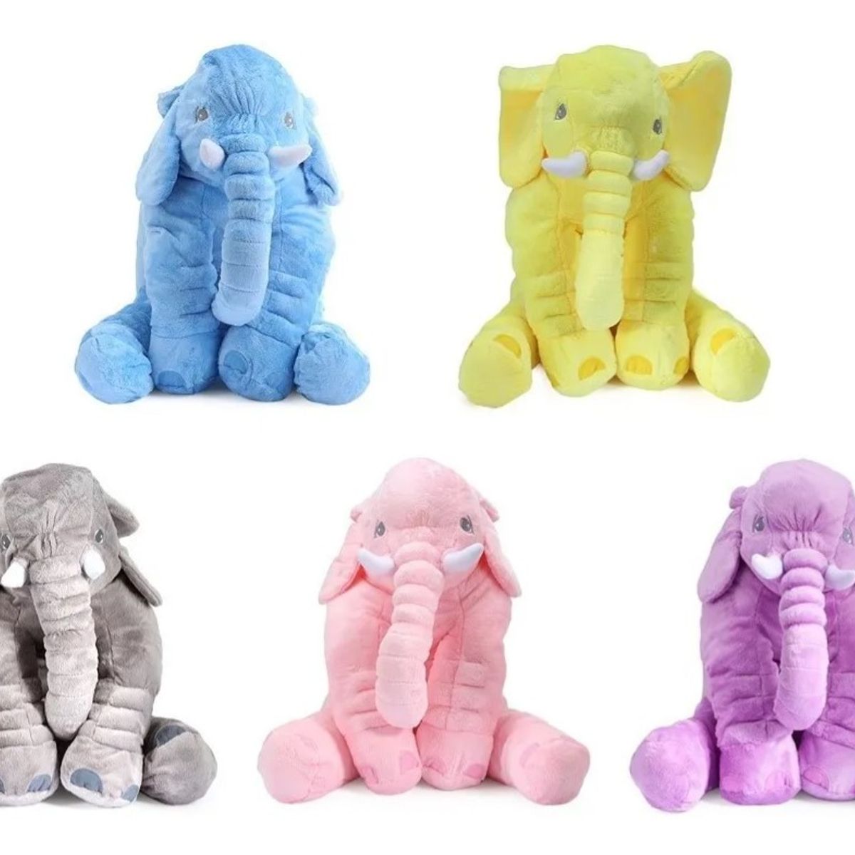 GENERICO - Peluche Almohada De Elefante Cojín Plush Bebé 70cm