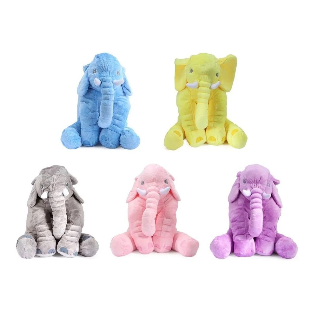 GENERICO - Peluche Almohada De Elefante Cojín Plush Bebé 70cm