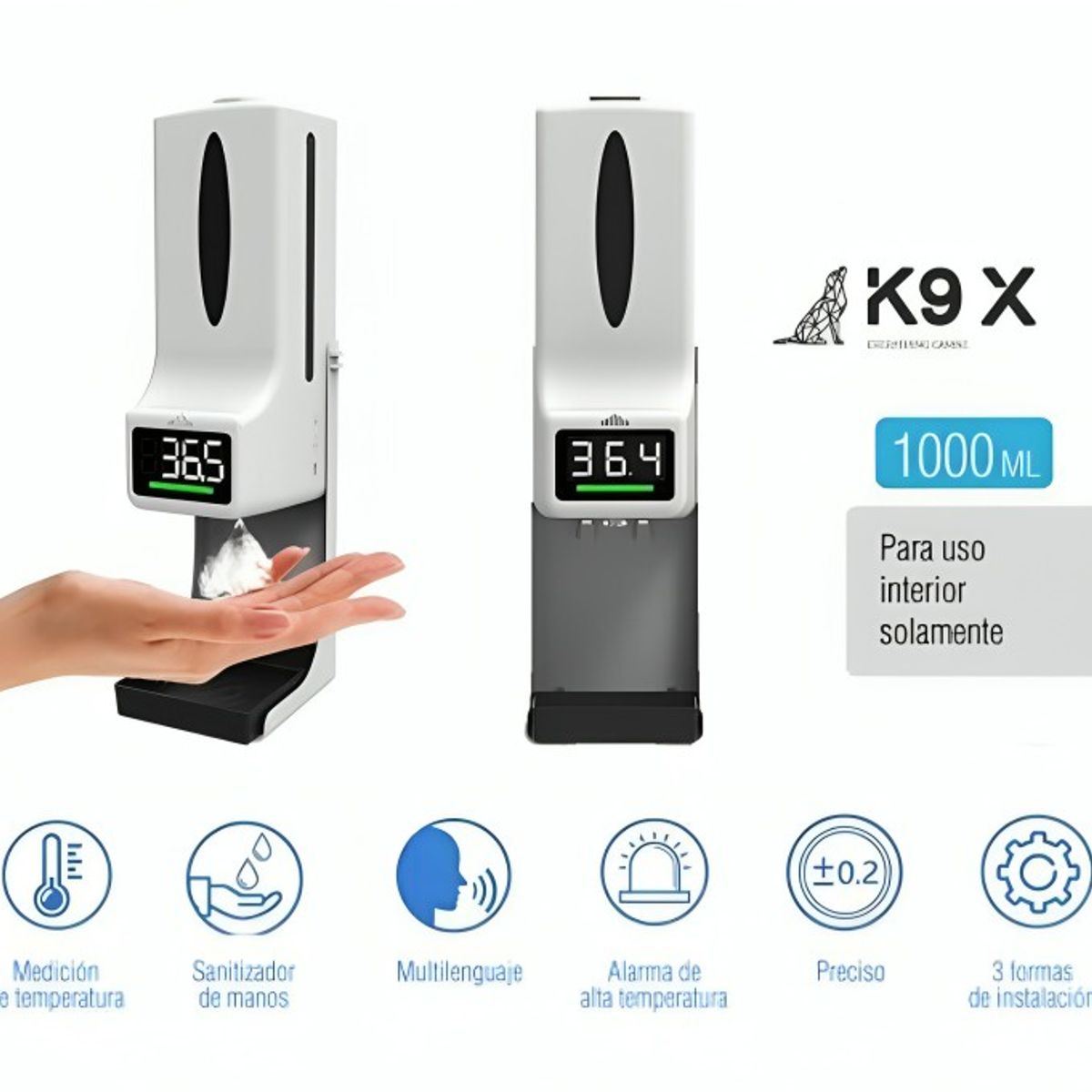 OEM - Dispensador con Sensor Inteligente y Termómetro K9X