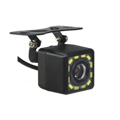 GENERICO - Camara Retroceso Trasera 12 LED Infrarrojos visión nocturna