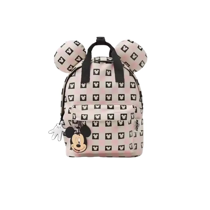 TIOZONEY - Mochila Generica MK Mouse Orejas Estampado Infantil Escolar