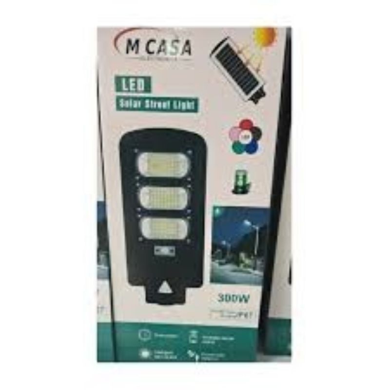 ANGELES DEL HOGAR - FAROLA LED ALUMBRADO PUBLICO CON PANEL SOLAR INTEGRADO 300W