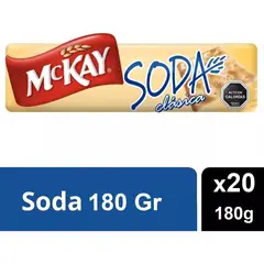NESTLE - Galleta Mckay Soda Clásica 180 Gr Pack X20