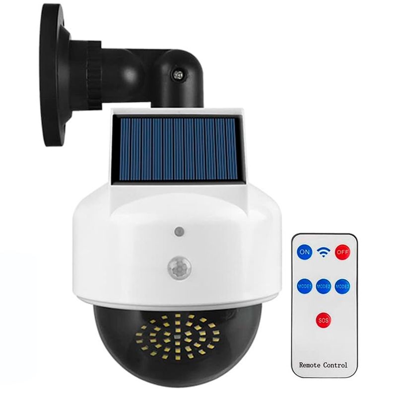 GENERICO - Cámara Falsa Solar De Seguridad Impermeable Con Sensor De Movimiento