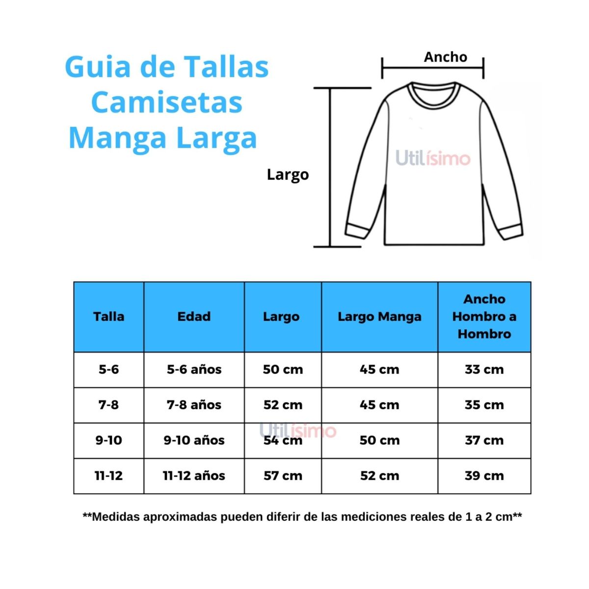 UTILISIMO - Camiseta Polera Polar Niña Primera Capa Colores Surtidos