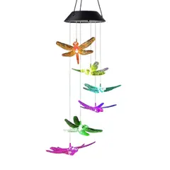 GENERICO - Luz Campana De Viento Colgante Led Solar Jardín Decorativa Libuelula