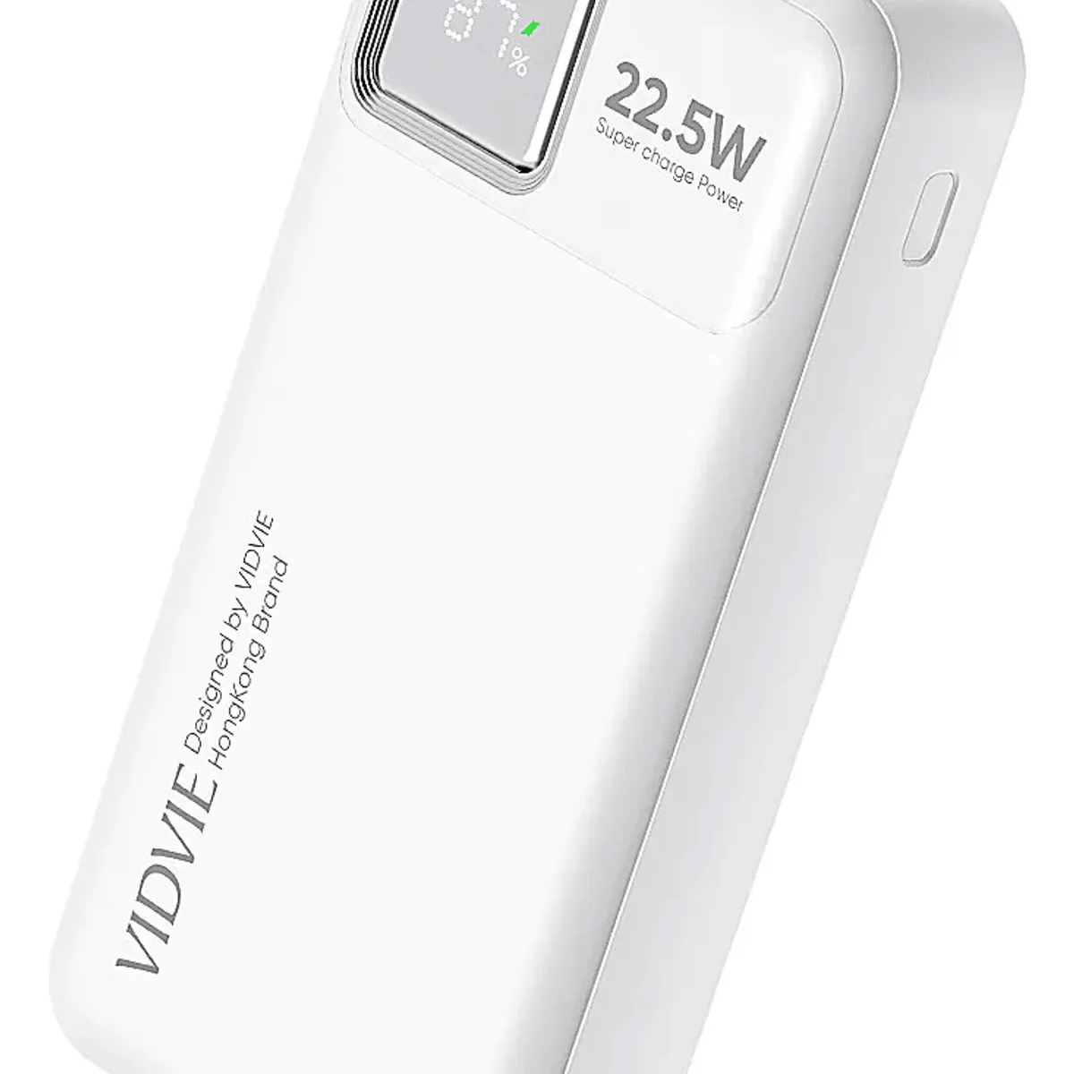 GENERICO - Cargador Batería Externa Vidvie Ultra Rápida Digital 20000mh Blanco