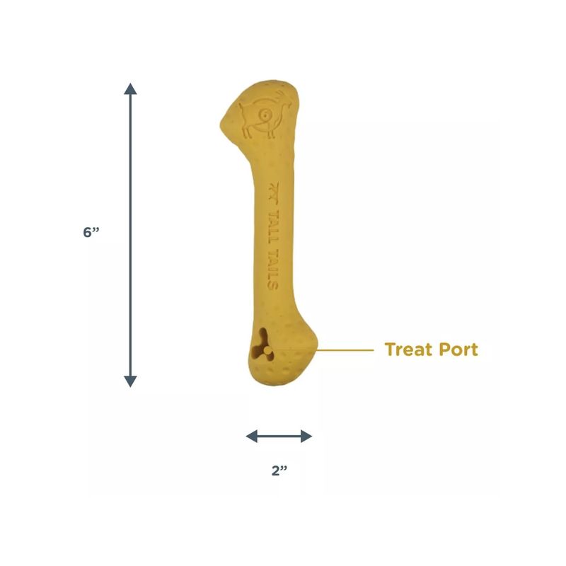 TALL TAILS - Tall Tails Hueso De Goma Natural Goat Juguete Para Perro S
