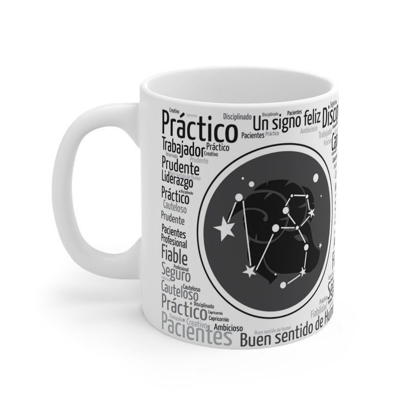 MI COMPRA ONLINE - Taza Signo Zodiacal Capricornio - Cerámica Horóscopo Astrología