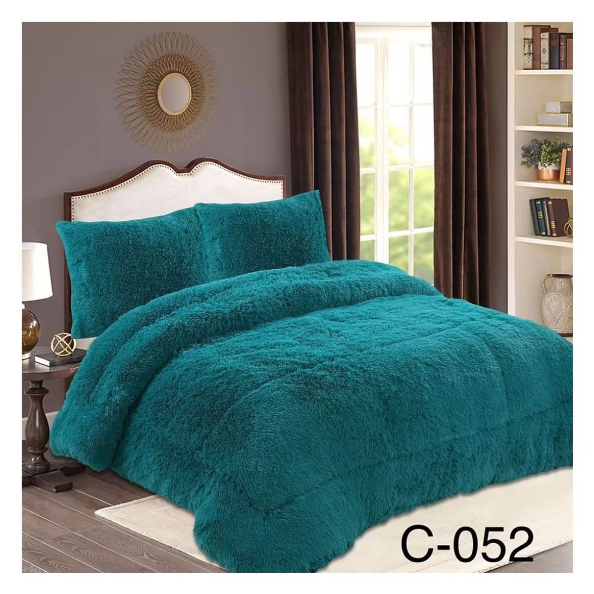GENERICO - Cobertor Peludo Chiporro 1.5 Plazas - Turquesa 028
