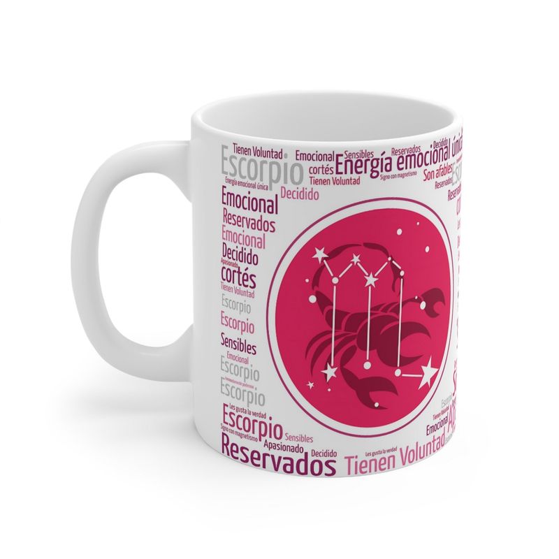 MI COMPRA ONLINE - Taza Signo Zodiacal Escorpio - Cerámica Horóscopo Astrología Regalo
