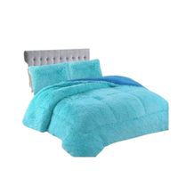 Cobertor Peludo Chiporro 1.5 Plazas - Celeste 034