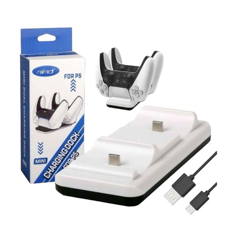 GENERICO - Base De Carga Para Mando De Ps5 PlayStation 5 MIND Usb-C