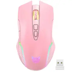 ONIKUMA - Mouse Gamer Inalambricos 3600 dpi CW905 Rosado
