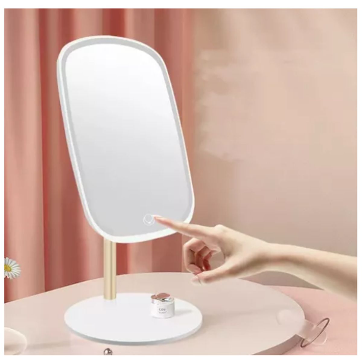 GENERICO - Espejo Maquillaje Plegable Con Luz Led Marco Al Azar…