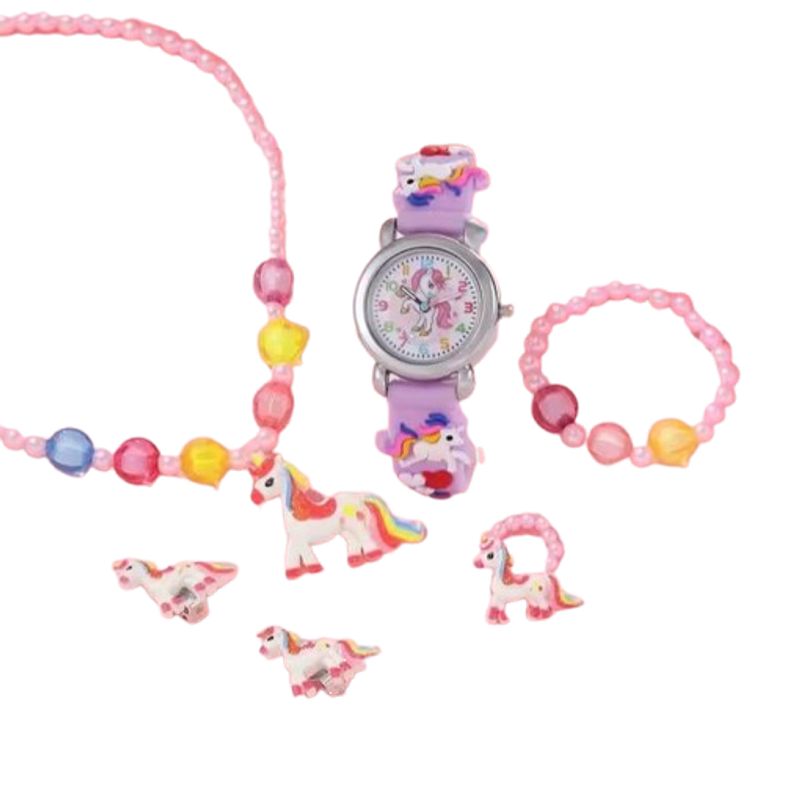 GENERICO - Pack reloj y accesorios para niña