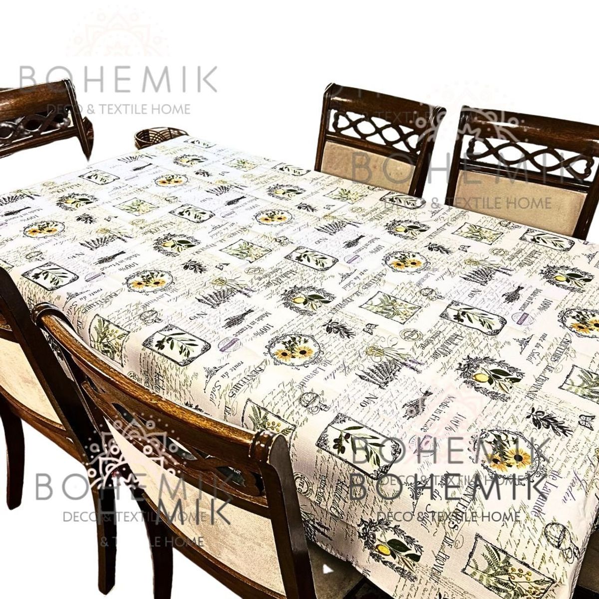 BOHEMIK - Mantel Rectangular Olivo línea BOSARK