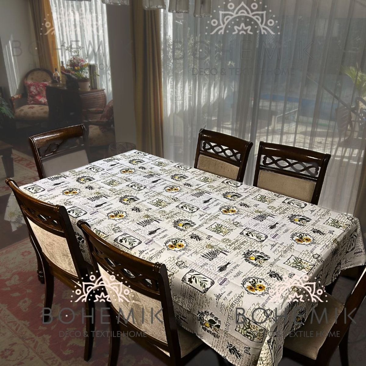 BOHEMIK - Mantel Rectangular Olivo línea BOSARK