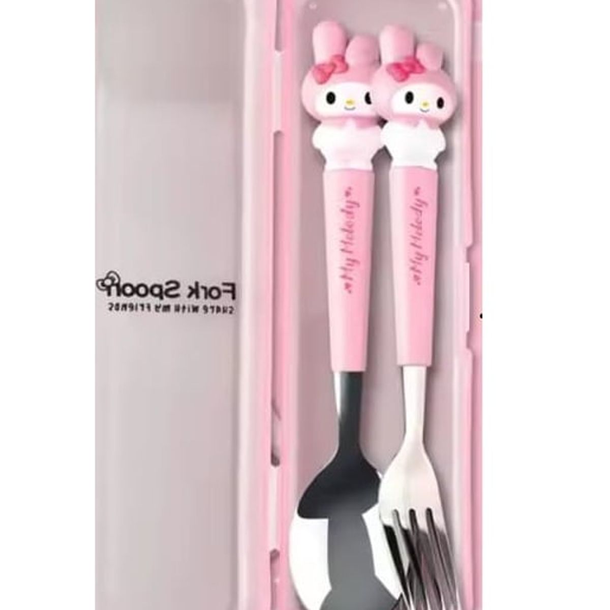 GENERICO - Caja cubiertos 2unds de inoxidable para niños