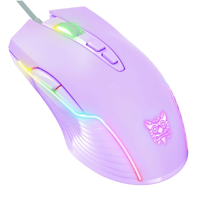 ONIKUMA - Mouse Gamer con cable 6400 dpi ONIKUMA CW905 Morado