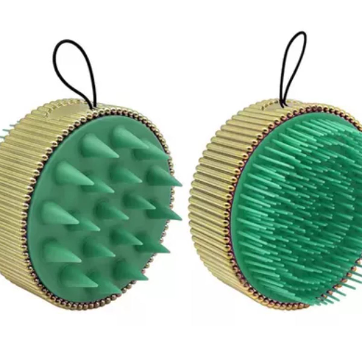 GENERICO - Cepillo Masajeador De Cabello Ducha Y Secado Antifriz 2 En 1 VERDE