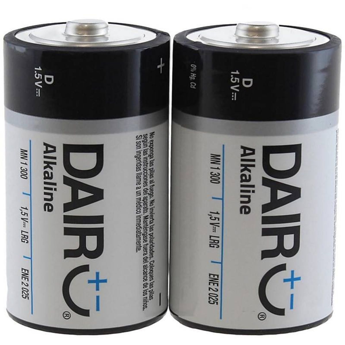 GENERICO - Pack 2 pilas alkaline tamaño D para calefont 1.5v