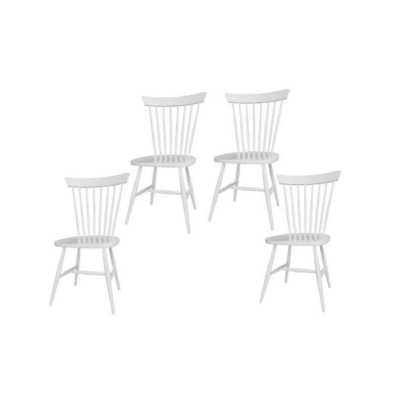 GENERICO - Pack 4 Sillas Windsor Madera Blanca