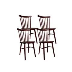 GENERICO - Pack 4 Sillas Windsor Madera Chocolate
